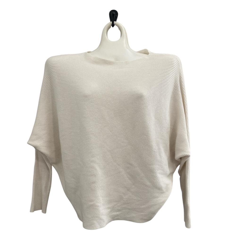 Greige Dolman Sleeve Cream Sweater